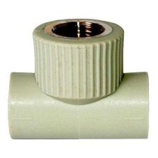 Тройник TEBO сер. PP-R комб. 25x3/4" ВР (10/80), арт. 031040306