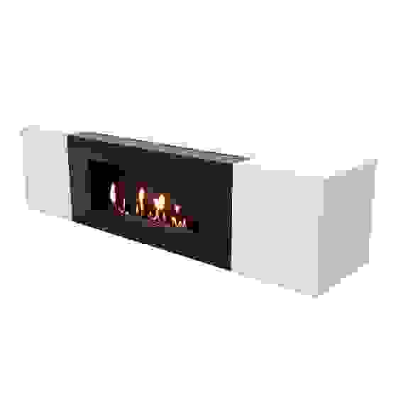Тумба с биокамином Firelight BFP-P1600 белая