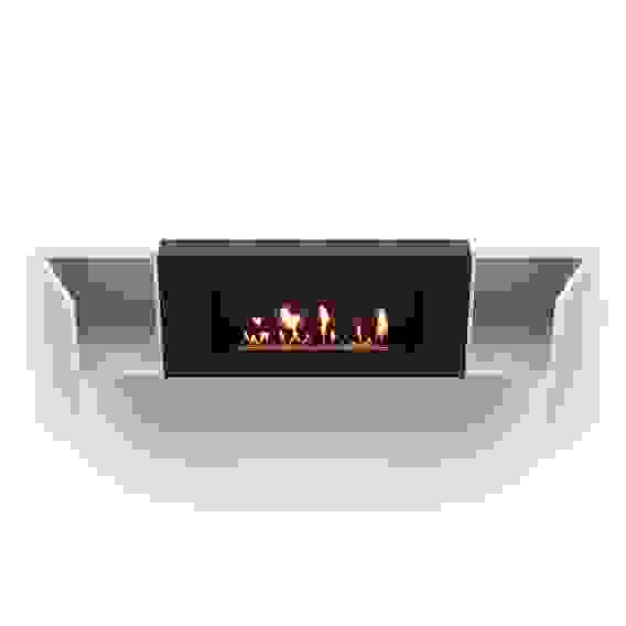 Тумба с биокамином Firelight BFP-P1600 белая