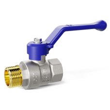 Кран шаровой латунный LD Pride 47.32.B-Н.Р Ду 32 Ру 25 вн-нр, рычаг