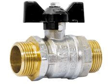 Кран шаровой латунный LD Pride 47.20.Н-Н.Б Ду 20 Ру 40 нр-нр, (бабочка)