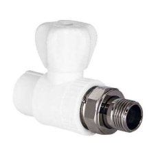 Кран шаровой TEBO сер. PP-R для радиаторов 20x1/2" прямой (10/60), арт. 031060201