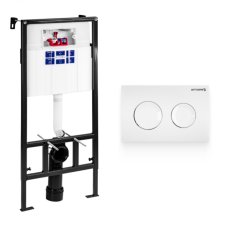 Инсталляция BETTOSERB SAVA FIX SLIM, клавиша смыва COOL, белый глянец, SET40006466