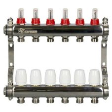 Группа коллекторная ALTSTREAM с расходомерами, сталь 1"х 4х3/4"