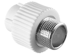 Муфта TEBO бел. PP-R комбинированная 50х1 1/2" НР под ключ (6/24), арт. 030020711