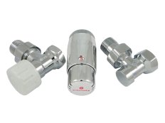 Комплект подключения SCHLOSSER STANDARD MINI 1/2" угловой, хром, с термоголовкой MINI М30х1,5
